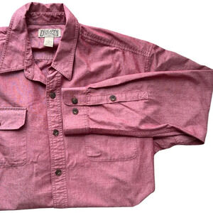 Duluth Trading Co. Men’s Red CoolMax Long Sleeve Button-Down Shirt Size XL